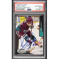 Terry Yake Anaheim Mighty Ducks Signed 1993-94 Parkhurst Card #271 PSA Authentic