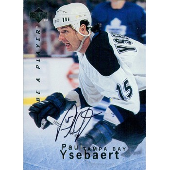 Paul Ysebaert Tampa Bay Lightning Signed 1995-96 Upper Deck Hockey Card #S139