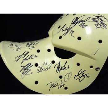 Anaheim Mighty Ducks 1999-2000 Team Signed Wild Wing Mask JSA Authenticated