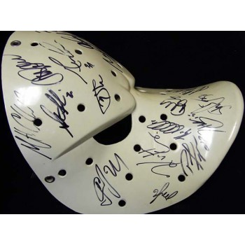 Anaheim Mighty Ducks 1999-2000 Team Signed Wild Wing Mask JSA Authenticated