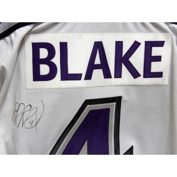 Rob Blake Los Angeles Kings Signed Replica Jersey JSA Authenticated Stained