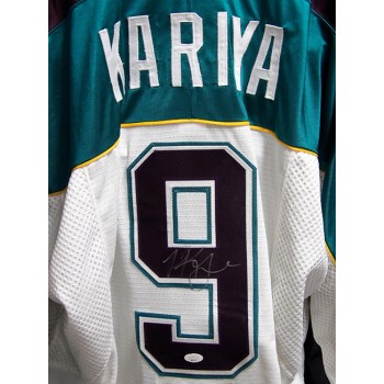 Paul Kariya Anaheim Mighty Ducks Signed Authentic Nike Jersey JSA Authenticated