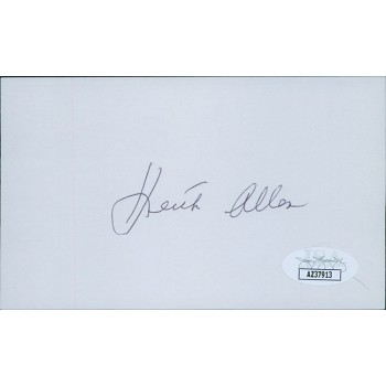 Keith Allen Philadelphia Flyers Signed 3x5 Index Card JSA Authenticated
