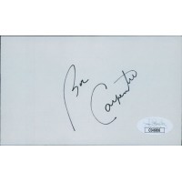 Bobby Carpenter Washington Capitals Signed 3x5 Index Card JSA Authenticated
