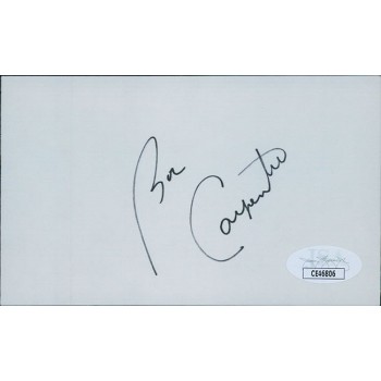 Bobby Carpenter Washington Capitals Signed 3x5 Index Card JSA Authenticated