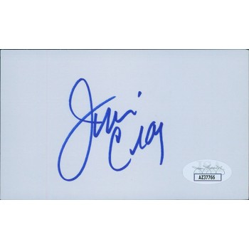 Jim Craig Olympic Hockey Player Signed 3x5 Index Card JSA Authenticated