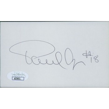 Paul Cyr Buffalo Sabres Signed 3x5 Index Card JSA Authenticated