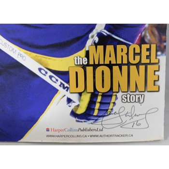 Marcel Dionne Los Angeles Kings Signed 10x16 Table Book Sign JSA Authenticated