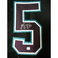 Jean-Sebastien Giguere Signed Anaheim Mighty Ducks Purple Jersey Number 5 Global Authenticated