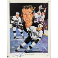 Wayne Gretzky Los Angeles Kings Signed 18x24 Lithograph /900 JSA Authenticated