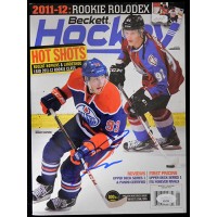 Ryan Nugent-Hopkins Edmonton Oilers Signed Beckett Magazine JSA Authenticated