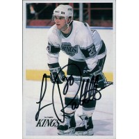 Luc Robitaille Los Angeles Kings Signed 4x6 Postcard JSA Authenticated