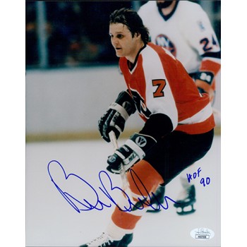 Bill Barber Philadelphia Flyers Signed 8x10 Glossy Photo JSA Authenticated
