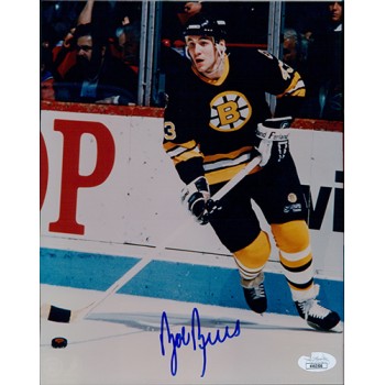 Bob Beers Boston Bruins Signed 8x10 Glossy Photo JSA Authenticated