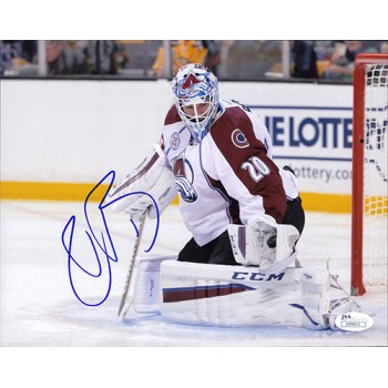 Reto Berra Colorado Avalanche Signed 8x10 Matte Photo JSA Authenticated