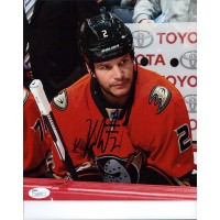 Kevin Bieksa Anaheim Ducks Signed 8x10 Matte Photo JSA Authenticated