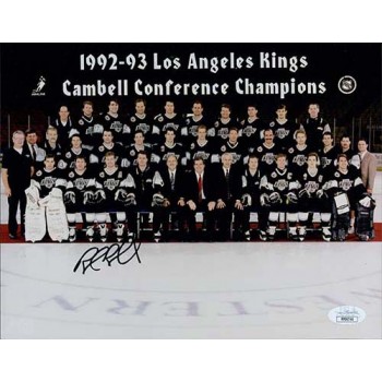 Rob Blake Los Angeles Kings Signed 8x10 Glossy Photo JSA Authenticated