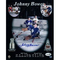 Johnny Bower Toronto Maple Leafs Signed 8x10 Cardstock Photo JSA Authenticated Johnny Bower Toronto Maple Leafs Signed 8x10 Cardstock Photo JSA Authenticated