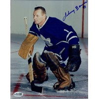 Johnny Bower Toronto Maple Leafs Signed 8x10 Glossy Photo JSA Authenticated Johnny Bower Toronto Maple Leafs Signed 8x10 Glossy Photo JSA Authenticated