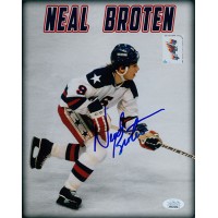 Neal Broten Team USA NHL Signed 8x10 Matte Photo JSA Authenticated