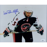 Lisa Brown-Miller Team USA Hockey Signed 8x10 Glossy Photo JSA Authenticated