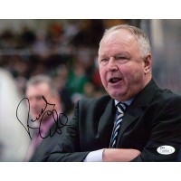 Randy Carlyle Anaheim Ducks Signed 8x10 Matte Photo JSA Authenticated