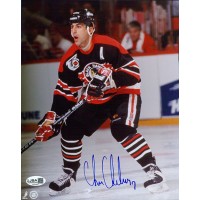 Chris Chelios Chicago Blackhawks Signed 8x10 Glossy Photo JSA Authenticated