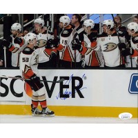 Maxime Comtois Anaheim Ducks Signed 8x10 Matte Photo JSA Authenticated