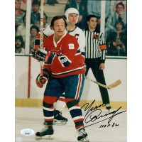 Yvan Cournoyer Montreal Canadiens Signed 8x10 Glossy Photo JSA Authenticated