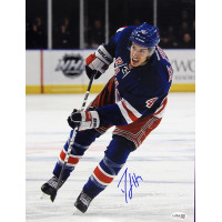 Michael Del Zotto New York Rangers Signed 11x14 Glossy Photo JSA Authentic Kinks