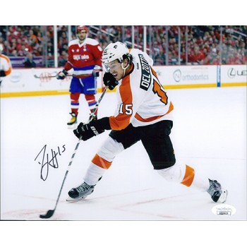 Michael Del Zotto Philadelphia Flyers Signed 8x10 Matte Photo JSA Authenticated