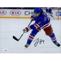 Michael Del Zotto New York Rangers Signed 8x10 Matte Photo JSA Authenticated
