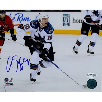 Christian Ehrhoff San Jose Sharks Signed 8x10 Glossy Photo JSA Authenticated