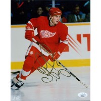 Sergei Federov Detroit Red Wings Signed 8x10 Glossy Photo JSA Authenticated