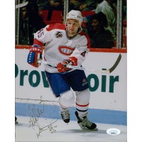 Gilbert Dionne Montreal Canadiens Signed 8x10 Glossy Photo JSA Authenticated
