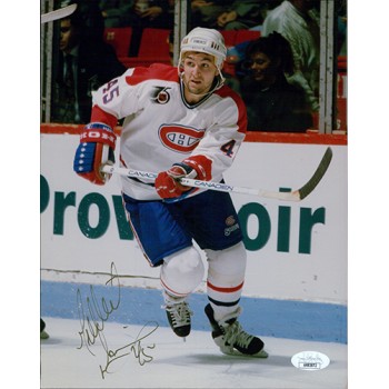 Gilbert Dionne Montreal Canadiens Signed 8x10 Glossy Photo JSA Authenticated