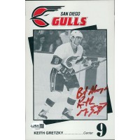 Keith Gretzky San Diego Gulls Signed 5.5x8.5 Cardstock Promo Photo JSA Authen Keith Gretzky San Diego Gulls Signed 5.5x8.5 Cardstock Promo Photo JSA Authen