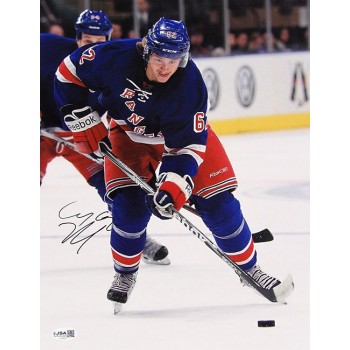 Carl Hagelin New York Rangers Signed 11x14 Matte Photo JSA Authenticated
