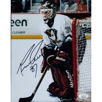 Guy Hebert Anaheim Mighty Ducks Signed 8x10 Matte Photo JSA Authenticated