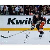 Korbinian Holzer Anaheim Ducks Signed 8x10 Matte Photo JSA Authenticated