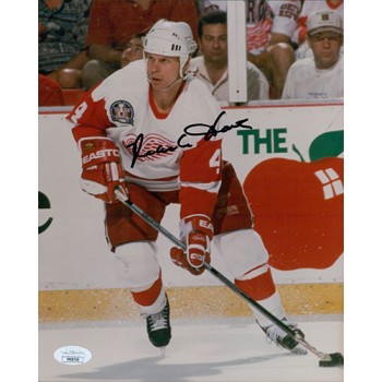 Mark Howe Detroit Red Wings Signed 8x10 Glossy Photo JSA Authenticated