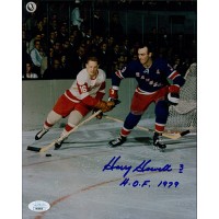 Harry Howell New York Rangers Signed 8x10 Glossy Photo JSA Authenticated