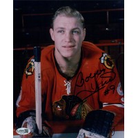 Bobby Hull Chicago Blackhawks Signed 8x10 Glossy Photo JSA Authenticated