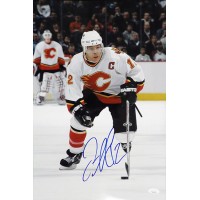 Jarome Iginla Calgary Flames Signed 12x18 Glossy Photo JSA Authenticated