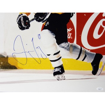 Jaromir Jagr Pittsburgh Penguins Signed 16x20 Glossy Photo JSA Authenticated