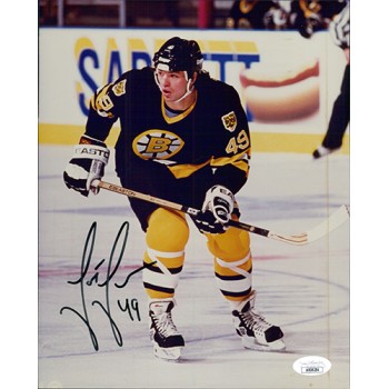 Joe Juneau Boston Bruins Signed 8x10 Glossy Photo JSA Authenticated