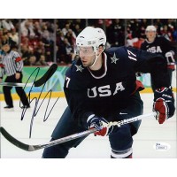 Ryan Kesler Team USA Signed 8x10 Matte Photo JSA Authenticated