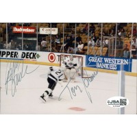Los Angeles Kings Tony Granato Rob Stauber Signed 4x6 Glossy Photo JSA Authentic Los Angeles Kings Tony Granato Rob Stauber Signed 4x6 Glossy Photo JSA Authentic