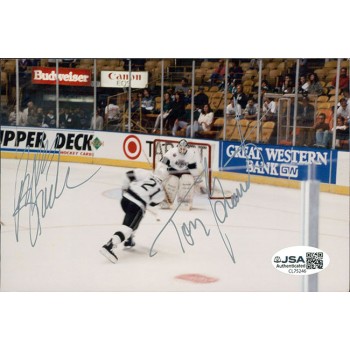 Los Angeles Kings Tony Granato Rob Stauber Signed 4x6 Glossy Photo JSA Authentic
