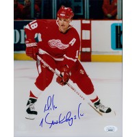 Mike Krushelnyski Detroit Red Wings Signed 8x10 Glossy Photo JSA Authenticated